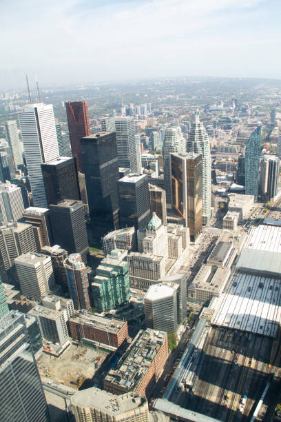 istock City view with railroad from CN Tower - Toronto, Canada 1189220216