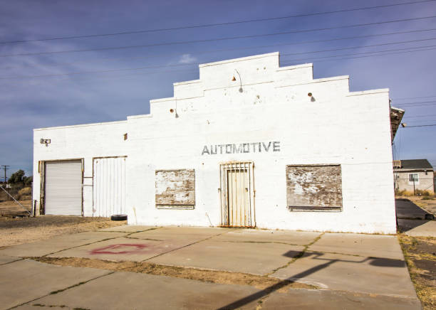 istock Abandoned Garage With Boarded Up Windows 1189226902