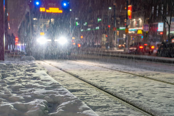istock Toronto Streetcar in Winter, Canada 1189226946