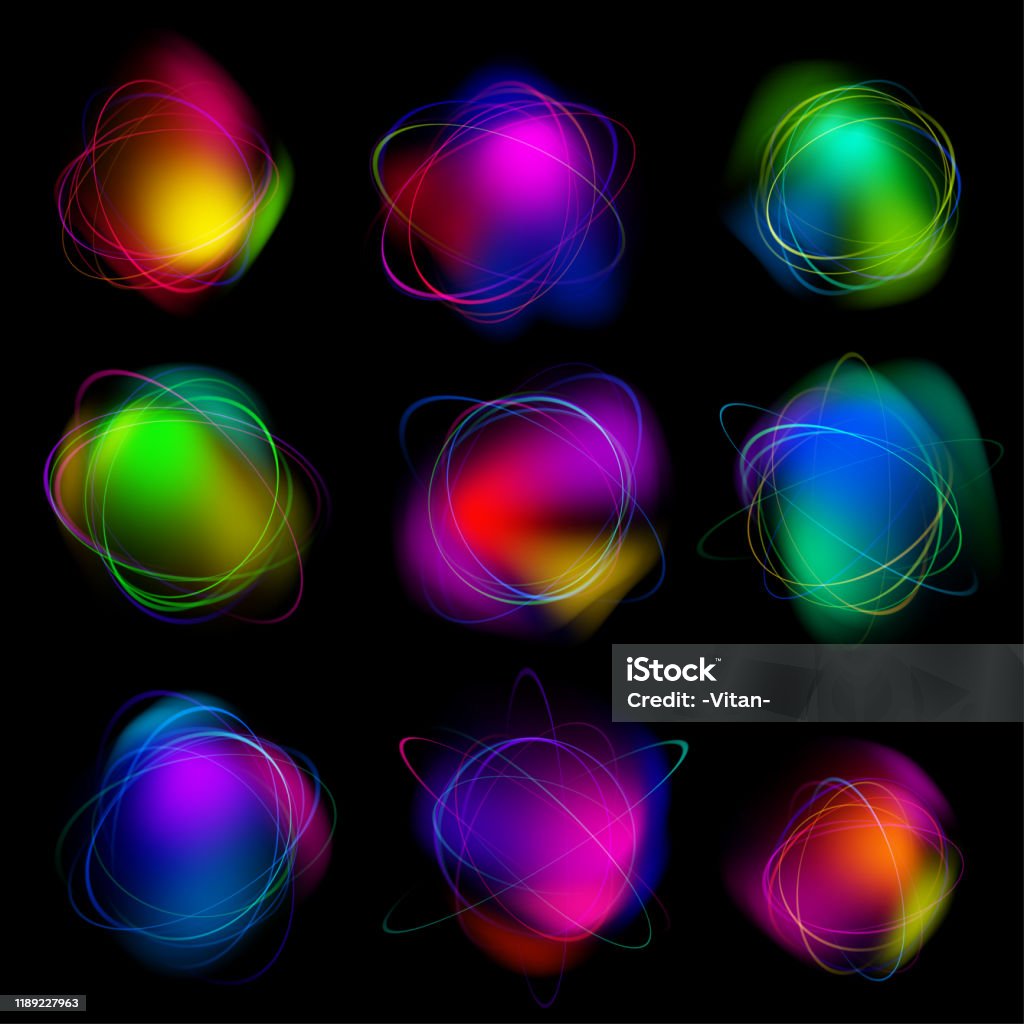 Magic Design Effects Magic Light Effects Illustration Isolated On Dark Background Vector ...