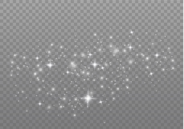 illustrations, cliparts, dessins animés et icônes de étincelles blanches de noel - magie blanche