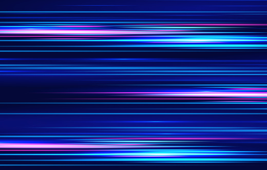 Blue Rpm Line Blue Lines Movement Stock Illustration - Download Image Now - Neon ...