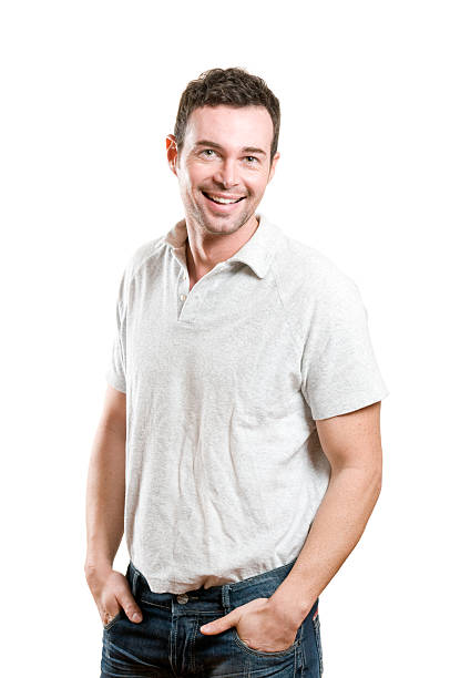 istock Smiling happy casual young man 118923467