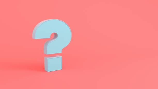 istock 3d rendered illustration of green question mark and grey background 1189234744