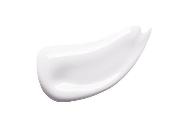 istock Moisturizer lotion swatch smear smudge isolated on white 1189235747