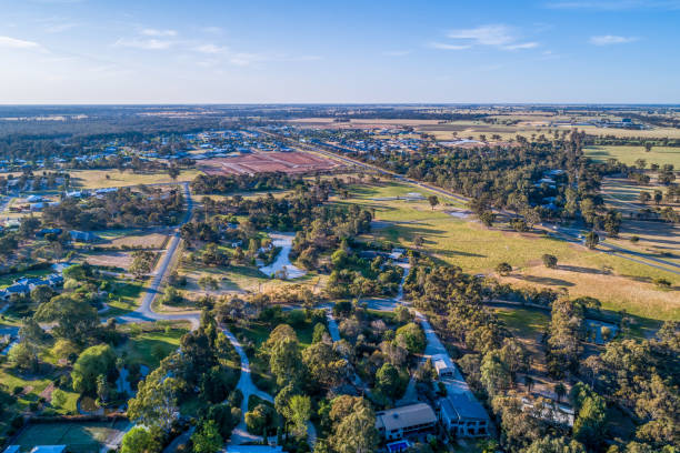 istock Moama in NSW, Australia - aerial view 1189241895