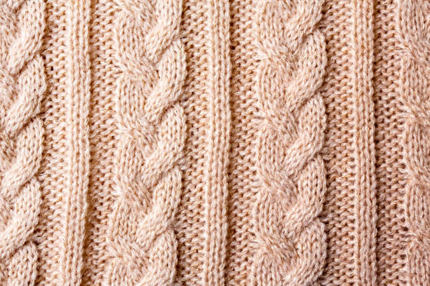 istock pink beige cable stitch knitted woolen background 1189247073