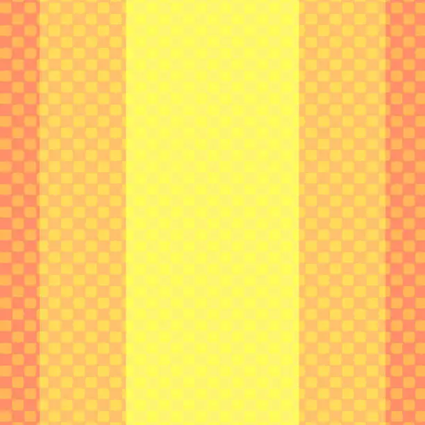 light orange and beige polka-dots and yellow fabric pattern for background and copy space.