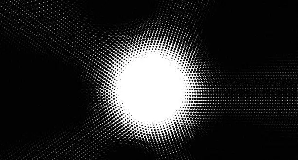 Vector illustration of Monochrome Half Tone Dots,Abstract Backgrounds