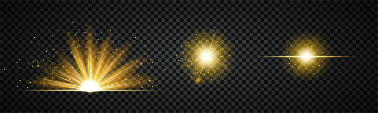 Three Different Burst Or Flash Effect Stock Illustration - Download ...
