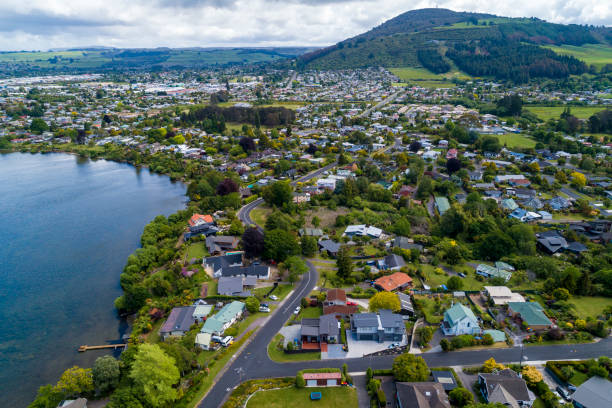 istock Rotorua Aerial View 1189273093