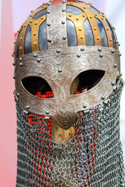 istock Norse Viking chain mail helmet 1189273703
