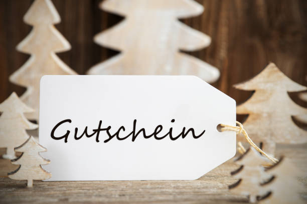 istock White Christmas Tree, Label, Gutschein Means Voucher 1189274003