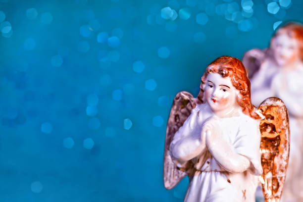 Cute angel isolated on white background