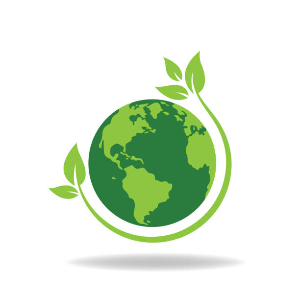 спасти мир - vector recycling planet environmental conservation stock illustrations