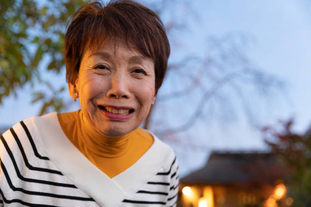 istock Senior woman enjoying autumn 1189287882