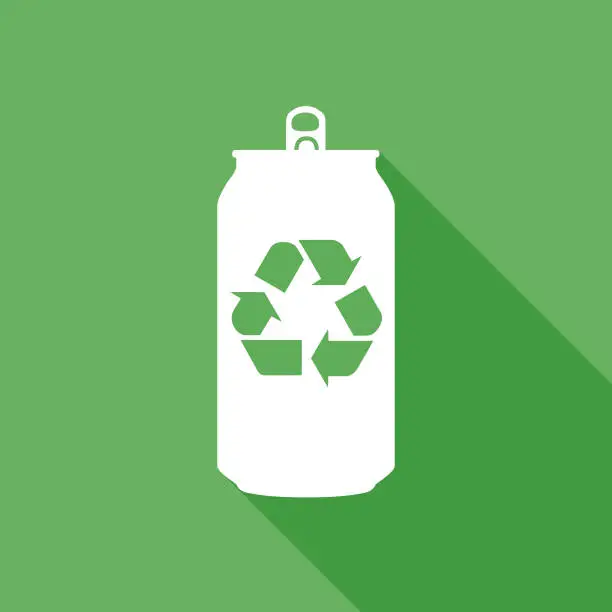 Vector illustration of Recycle Soda Can Icon