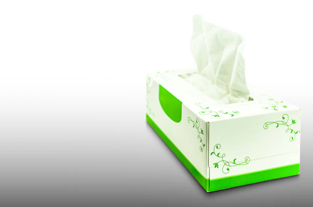 istock Tissue box mock up white tissue box blank label and no text for packaging, Backgrounds 1189293862