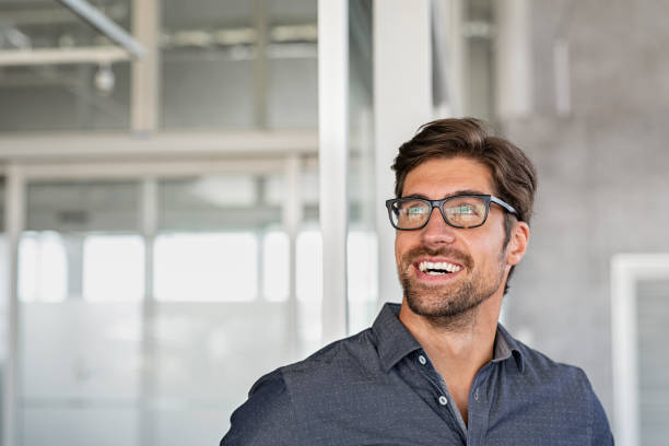 istock Happy businessman having idea at office 1189302389