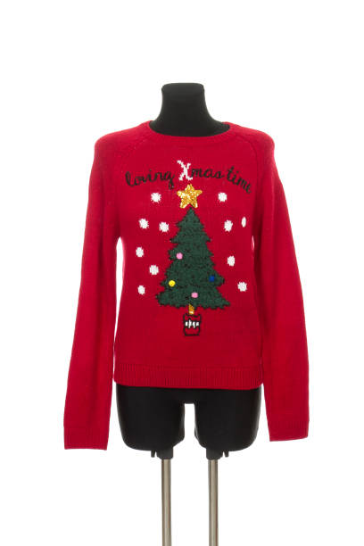 istock funny christmas sweater with christmas tree 1189305794