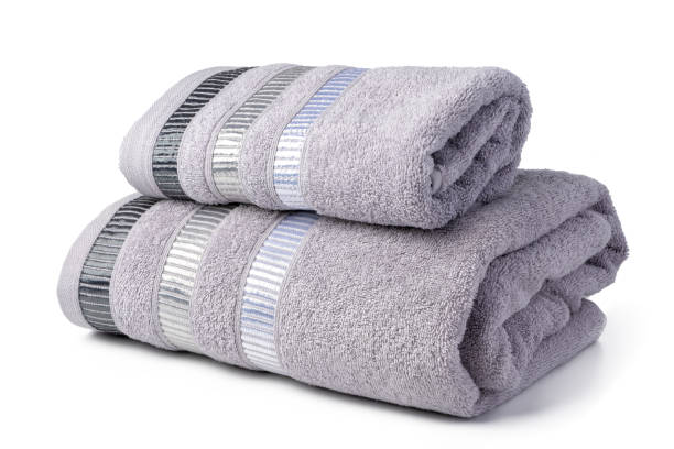 istock Bath towel isolated on white background close up 1189307246