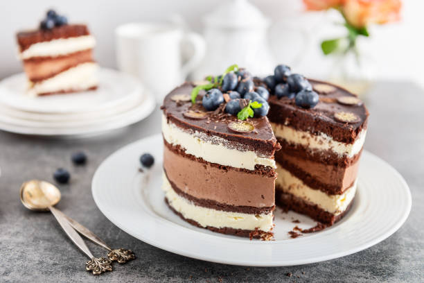 istock Dessert Menu Belgian Chocolate Layered Gateau 1189310151