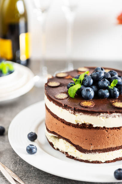 istock Dessert Menu Belgian Chocolate Layered Gateau 1189310152