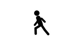 Icon Man Figure Running Animation Character 2d Cartoon Animations Pictogram  People Unique Silhouette Vector Icon Set Animated Poses On Transparent  Background Moving Activity Variation Stock Video - Download Video Clip Now  - iStock