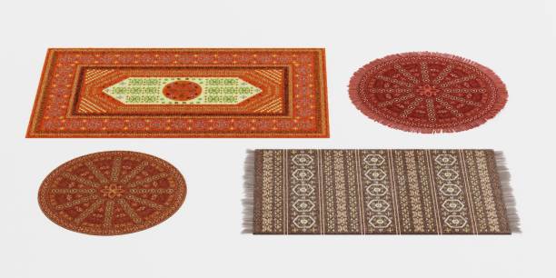 istock Realistic 3d Render of Oriental Rugs 1189325235
