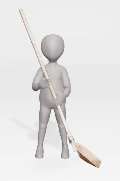 istock 3D Render of Character with Garden Tool 1189325359