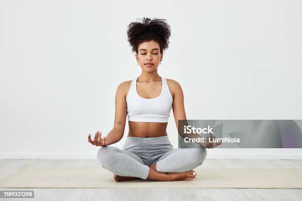 Be Mindful Of How Awesome You Are Stock Photo - Download Image Now - Yoga, Women, Meditating