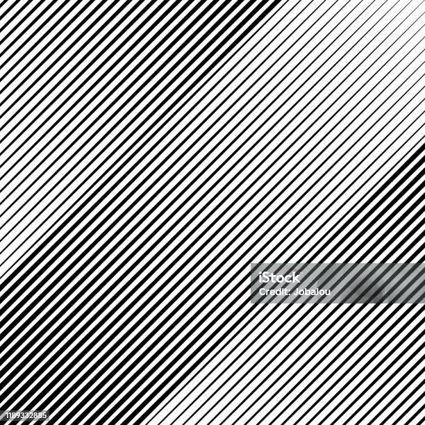 Abstract Background Slope Black Diagonal Lines Stock Illustration - Download Image Now - Single Line, Pattern, In A Row