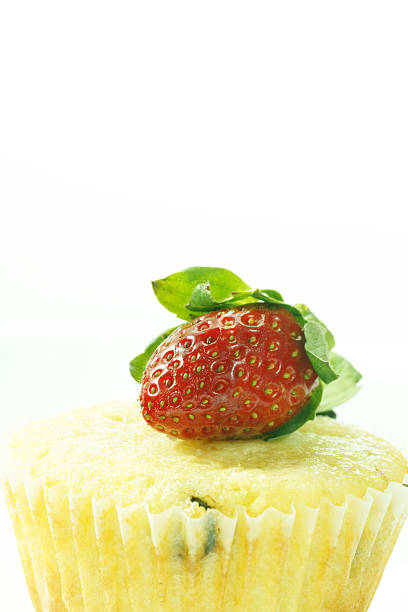 istock muffin with strawberry topping 118933825
