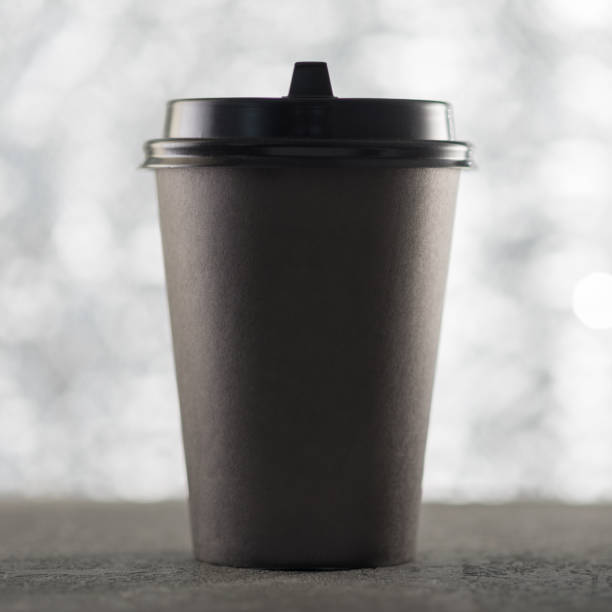 istock Paper cup coffee, festive Christmas background, beautiful blurred bokeh, place for text. 1189340789