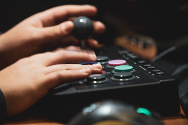istock play with arcade with vintage video games 1189344284