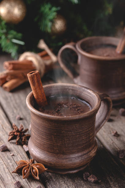 istock Mug of Hot Chocolate With Christmas Decorations 1189344874