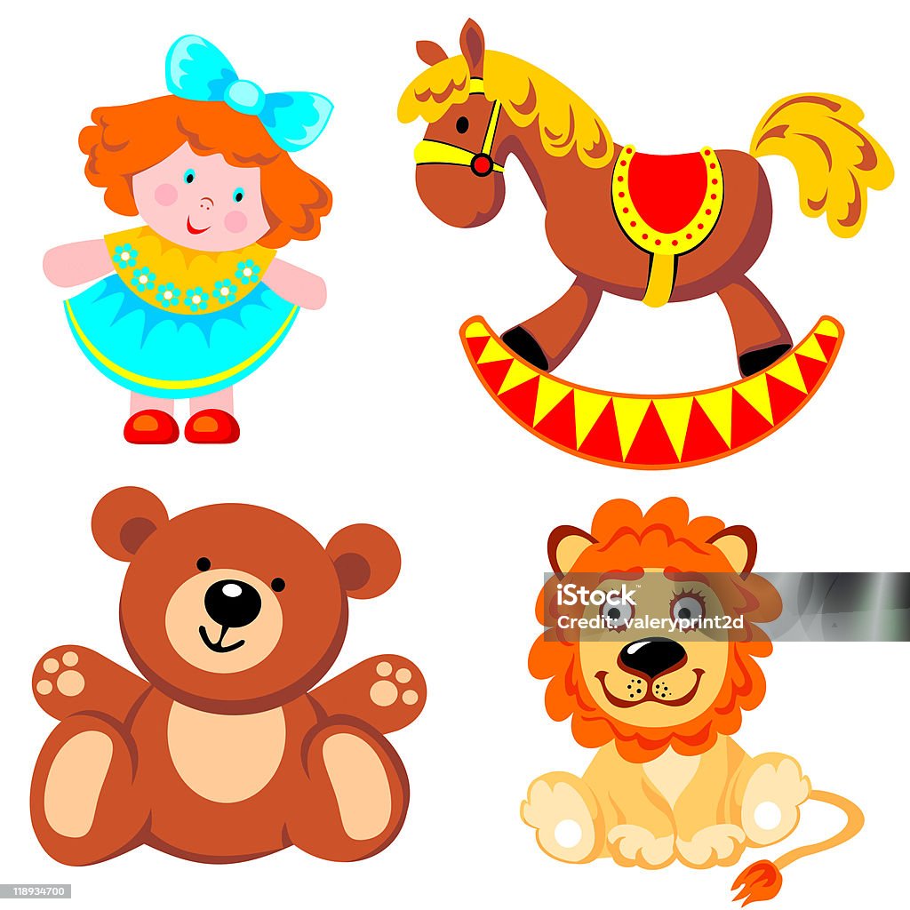 Children's toys  Horse stock vector