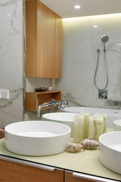 istock Interior of the bathroom with sinks 1189354678