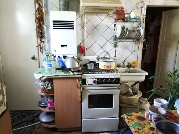 istock mess and dump. An old room with lots of things. Devastation. Very small housing 1189357368