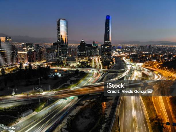 Santiago Financial District Stock Photo - Download Image Now - Chile, Santiago - Chile, City