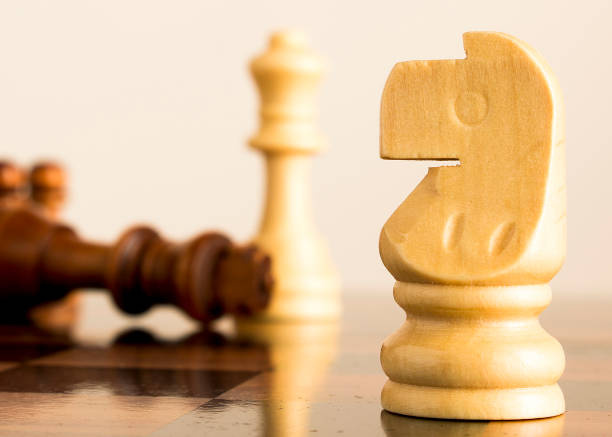 istock Chess photographed on a chessboard 1189359858