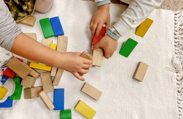 istock color wooden constructor for children 1189360145