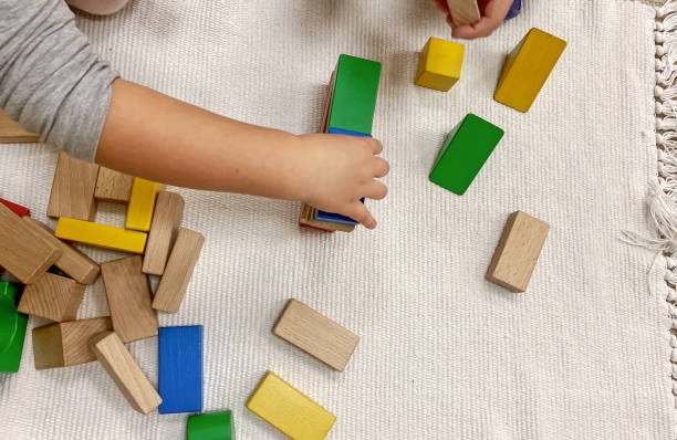 istock color wooden constructor for children 1189360146