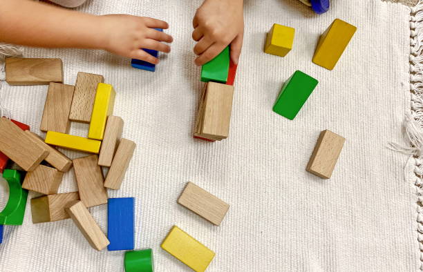istock color wooden constructor for children 1189360147
