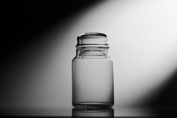 Abstract calm background with glassware