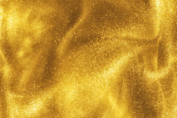 gold glitter shimmering magic bokeh background