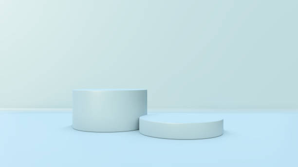 istock Minimal scene with podium. 3D illustration 1189361602