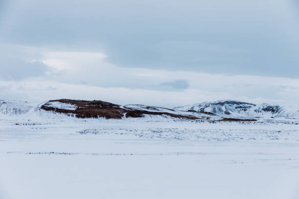istock View of panoramic winter mountain landscape in Iceland 1189362996