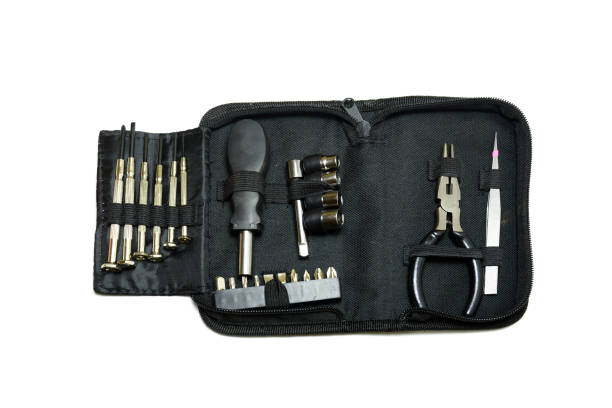 istock the black bag of multi purpose tool kit on white background 1189365285