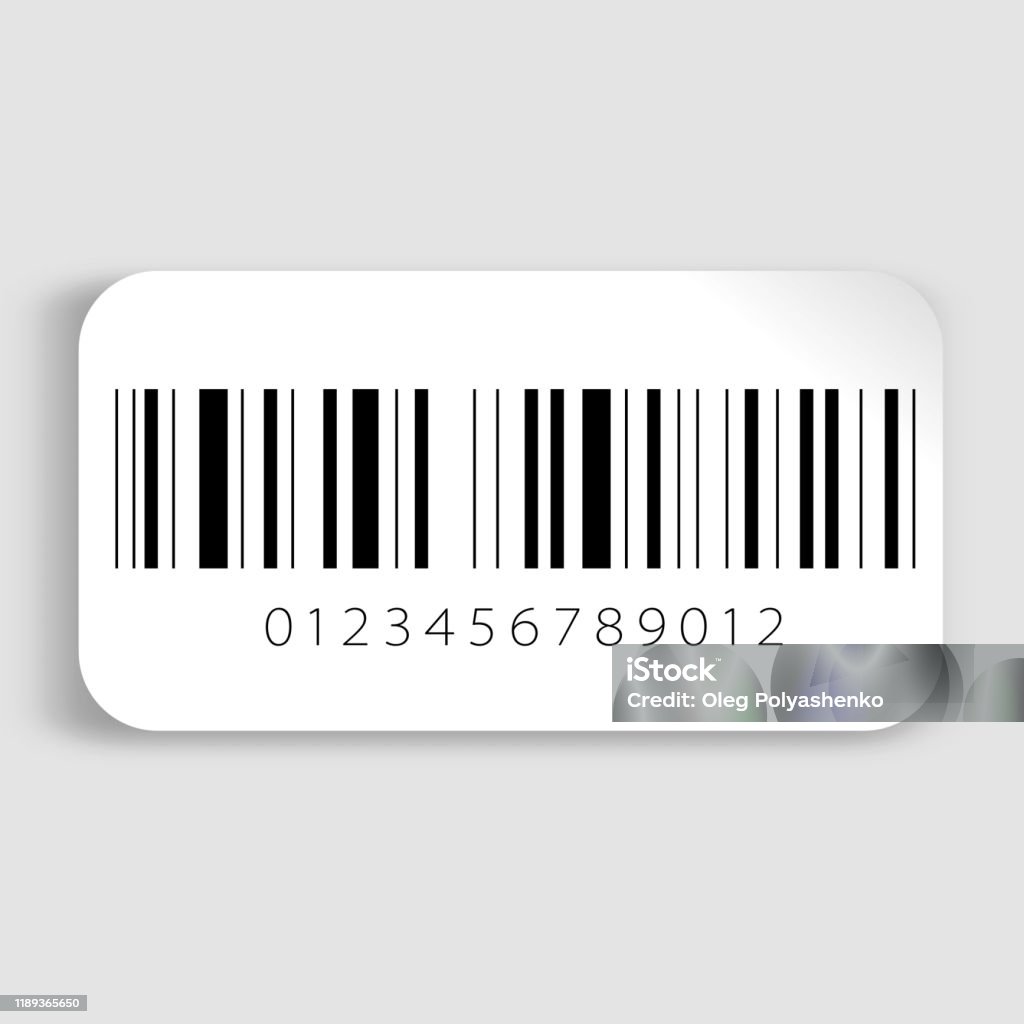 Bar code Realistic barcode icon. Barcode vector illustration. Bar - Drink Establishment stock vector